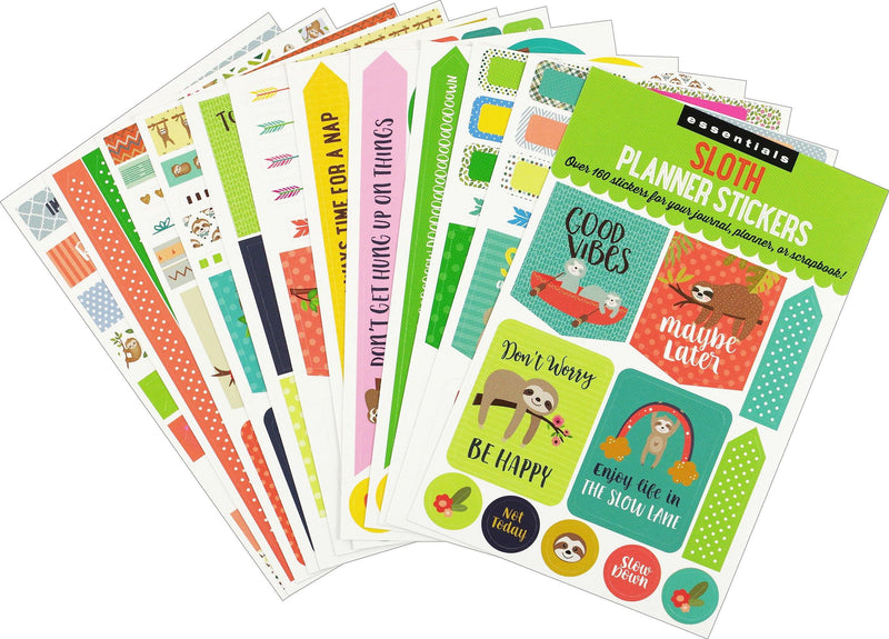 Essentials Planner Stickers - Sloth - SpectrumStore SG