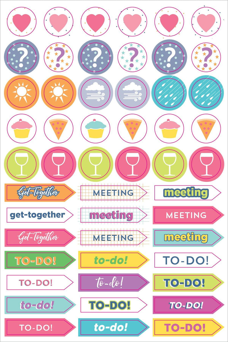 Essentials Weekly Planner Stickers - SpectrumStore SG