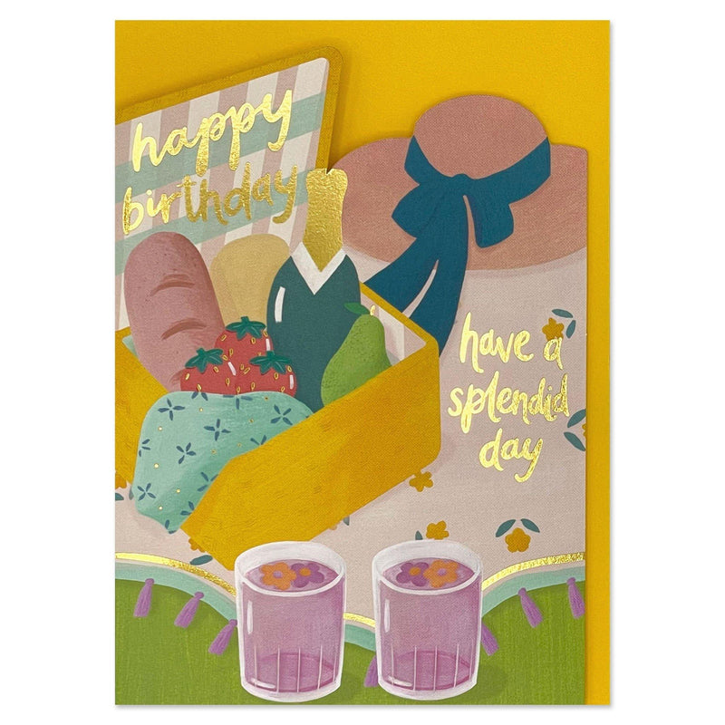 'Happy Birthday, Have A Splendid Day' Picnic Birthday Card - SpectrumStore SG