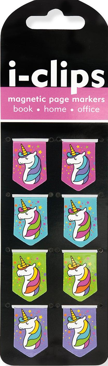 i-Clips Magnetic Page Markers: Unicorn - SpectrumStore SG