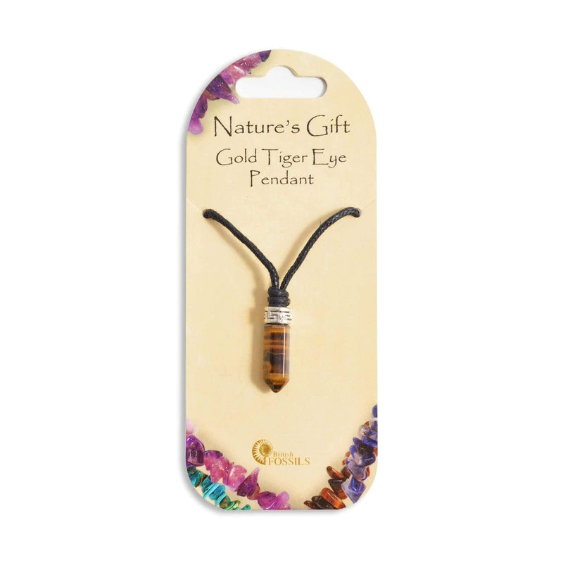 Nature's Gift Point Necklace - Golden Tiger Eye - SpectrumStore SG