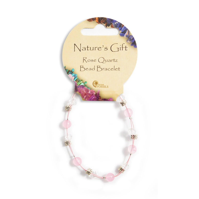 Nature's Gift Wire Bracelet - Rose Quartz - SpectrumStore SG