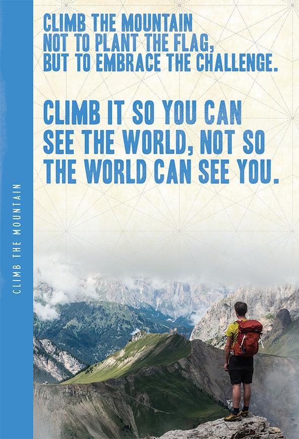 Notes 'N' Quotes Notebook: Climb The Mountain - SpectrumStore SG