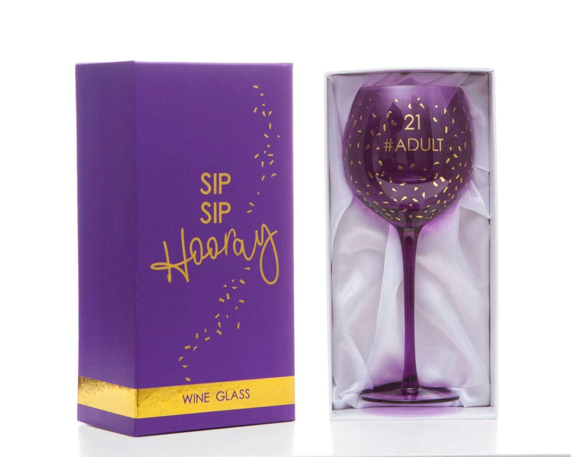 Opulent Wine Glass - Age 21 - SpectrumStore SG