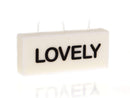 Say It With Words Candle - Lovely - SpectrumStore SG