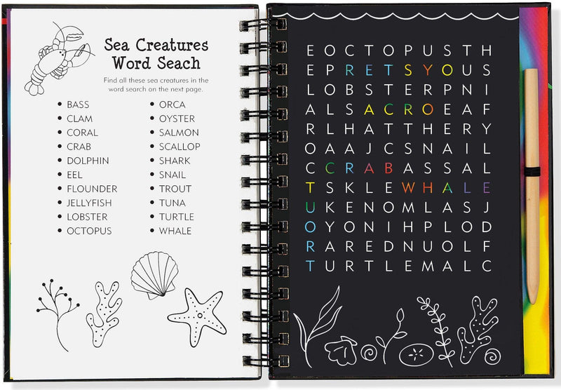 Scratch & Sketch Games & Puzzles - Ocean World - SpectrumStore SG