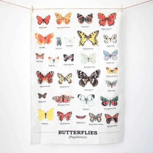 Tea Towel: Multi Butterflies - SpectrumStore SG