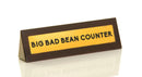 Wooden Desk Sign - Bean Counter - SpectrumStore SG