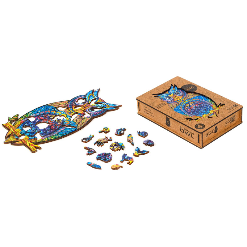 Wooden Puzzle: Charming Owl (Small/Medium) - SpectrumStore SG
