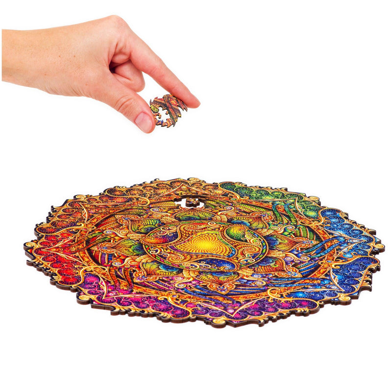 Wooden Puzzle: Mandala Inexhaustible Abundance (Medium/King) - SpectrumStore SG