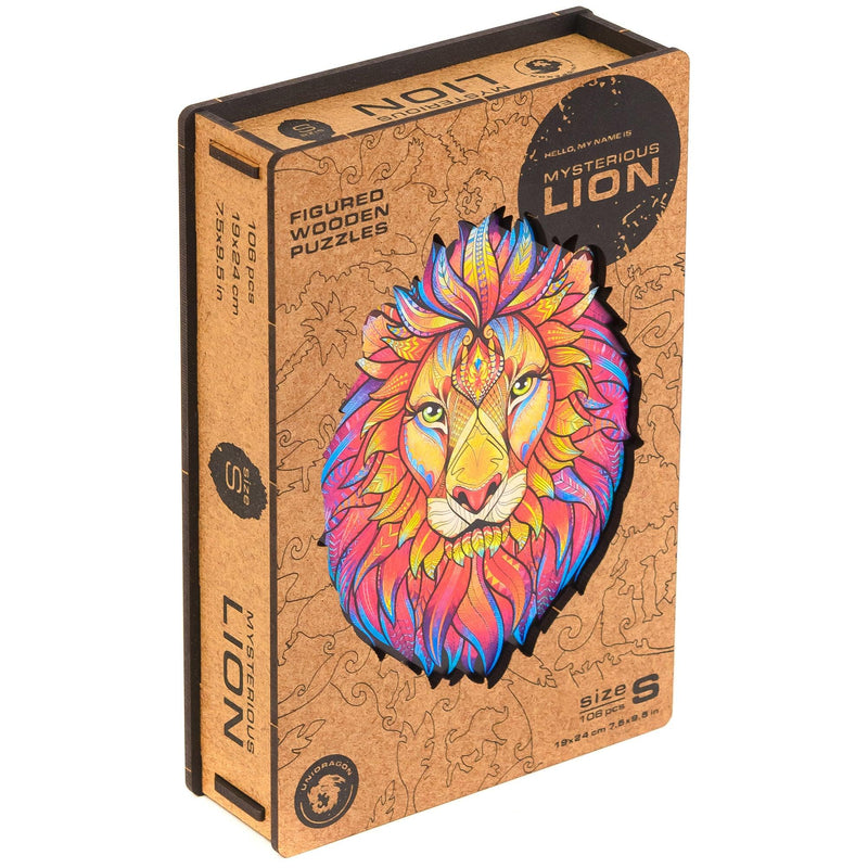 Wooden Puzzle: Mysterious Lion (Small/Medium) - SpectrumStore SG