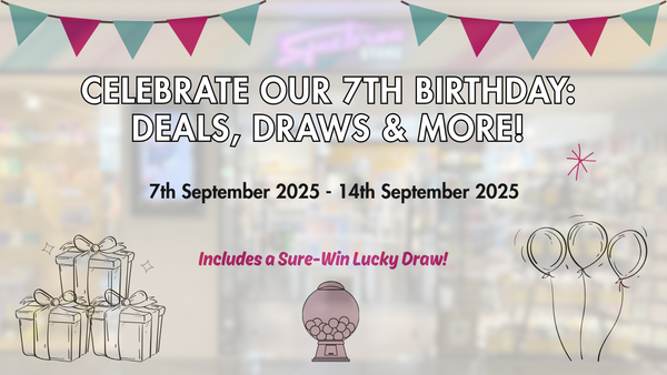 Celebrate Our 7th Birthday: Deals, Draws & More!