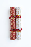 Christmas Crackers Deluxe – Red & Cream Foiled Pattern