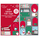 Christmas Foil Sticker Tags - Santa & Friends