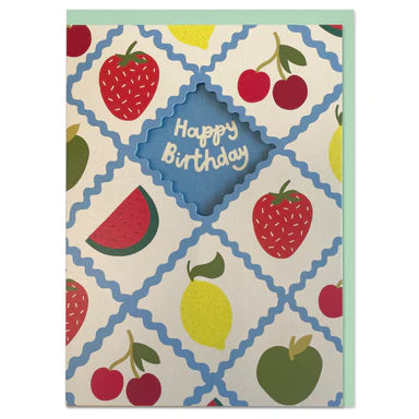 Happy Birthday Fruit Card