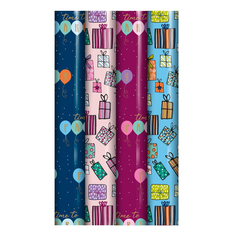 2.5 Metres Hbday 2 Giftwrap - SpectrumStore SG