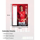 2026 A3 Calendar - Manchester United FC (Pre-Order Arrives End Nov)