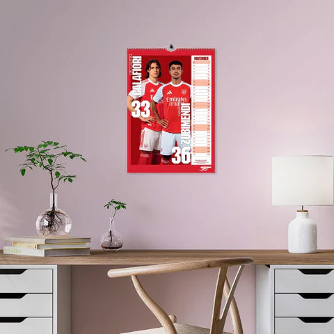 2026 A3 Wall Calendar - Arsenal FC