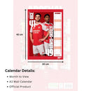 2026 A3 Wall Calendar - Arsenal FC