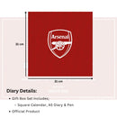 2026 Calendar & Diary Musical Gift Box - Arsenal FC (Pre-Order Arrives End Nov)