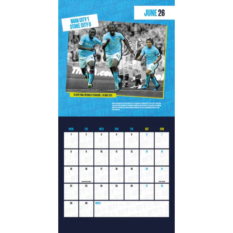 2026 Calendar & Diary Musical Gift Box - Manchester City FC (Pre-Order Arrives End Nov)