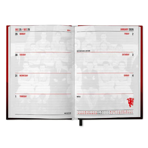 2026 Calendar & Diary Musical Gift Box - Manchester United FC (Pre-Order Arrives End Nov)
