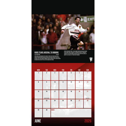 2026 Calendar & Diary Musical Gift Box - Manchester United FC (Pre-Order Arrives End Nov)