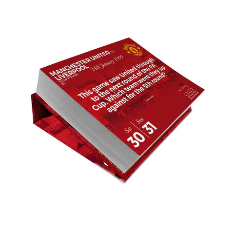 2026 Desk Block Calendar - Manchester United FC (Pre-Order Arrives End Nov)