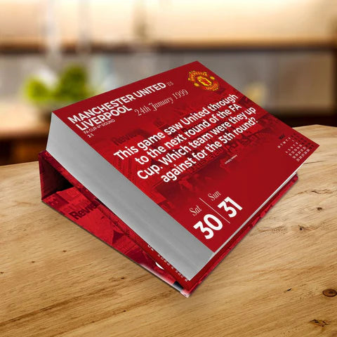 2026 Desk Block Calendar - Manchester United FC (Pre-Order Arrives End Nov)