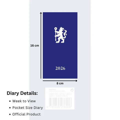 2026 Slim Diary - Chelsea FC (Pre-Order Arrives End Nov)