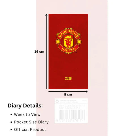 2026 Slim Diary - Manchester United FC (Pre-Order Arrives End Nov)