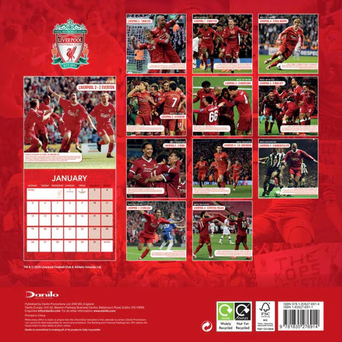 2026 Square Calendar - Liverpool FC Legends