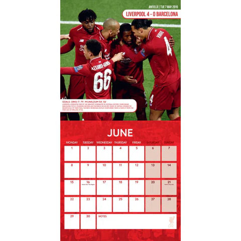 2026 Square Calendar - Liverpool FC Legends