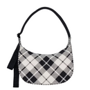 Medium Nylon Crescent Bag - Mixed Plaid