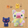 Alley Cat 9" Plush  - Blue & Pink Cheezee