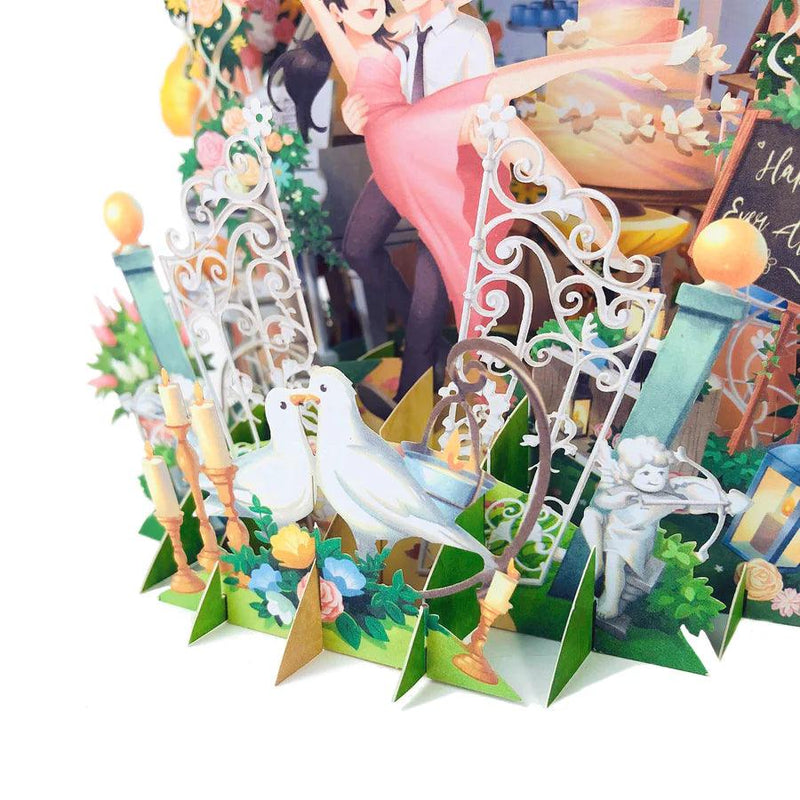 Singapore 3D Greetings Card -  Love Blossoms