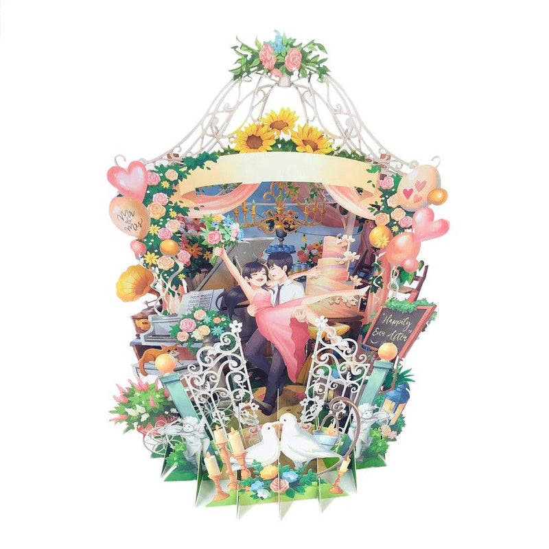 Singapore 3D Greetings Card -  Love Blossoms