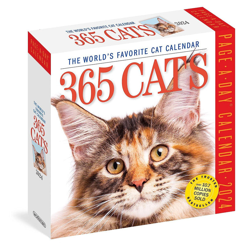365 Cats Page-A-Day Calendar 2024 - SpectrumStore SG