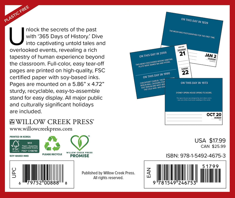365 Days of History 2025 Box Calendar