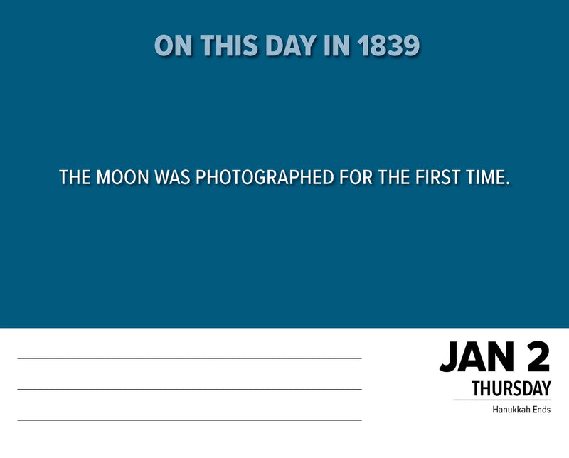 365 Days of History 2025 Box Calendar