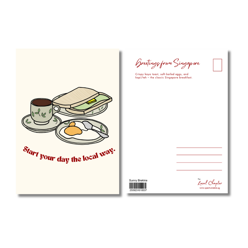 Singapore Postcard - Sunny Brekkie