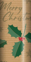 3 Metres Christmas Gift Wrap - Printed Kraft