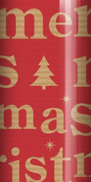 3 Metres Christmas Gift Wrap - Printed Kraft