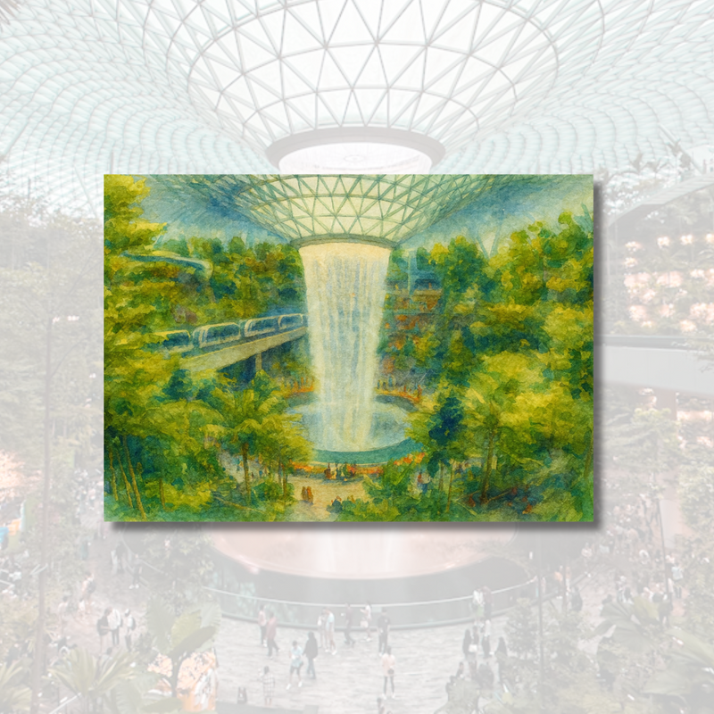 Singapore Postcard - Jewel Changi Airport
