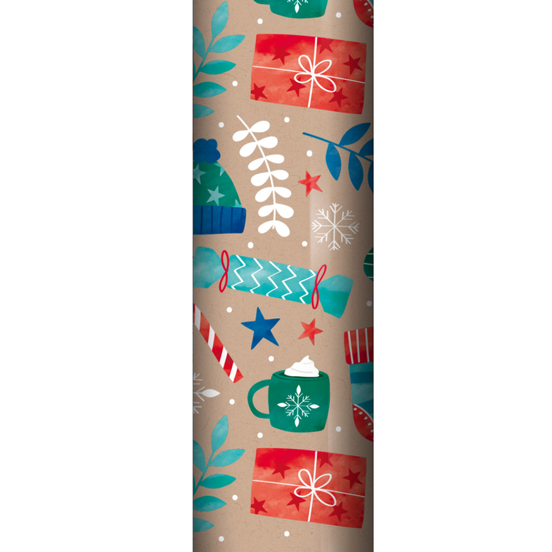 4 Metres Christmas Gift Wrap - Cozy Cheer (Pre-Order Arrives Early Dec)