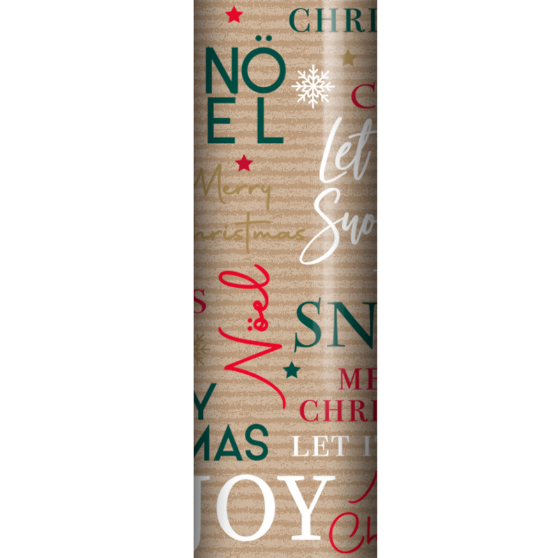 4 Metres Christmas Gift Wrap - Festive Kraft (Pre-Order Arrives Early Dec)