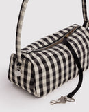 Nylon Loaf Bag - Black and Cream Gingham