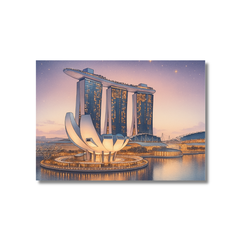 Singapore Postcard - Marina Bay