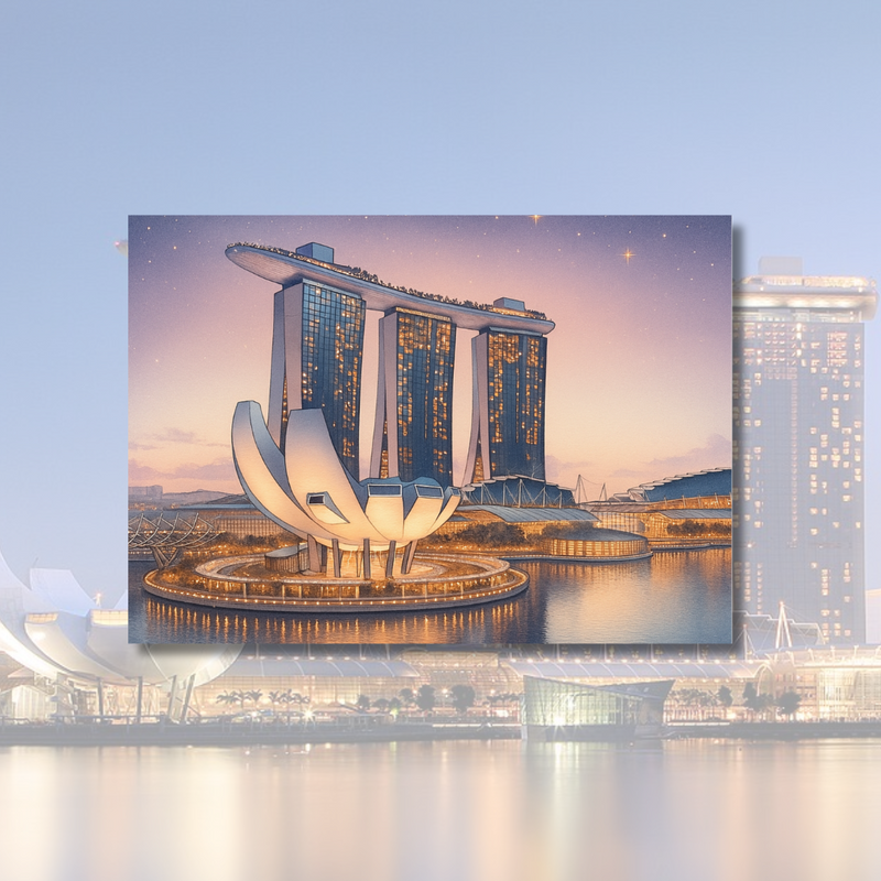 Singapore Postcard - Marina Bay