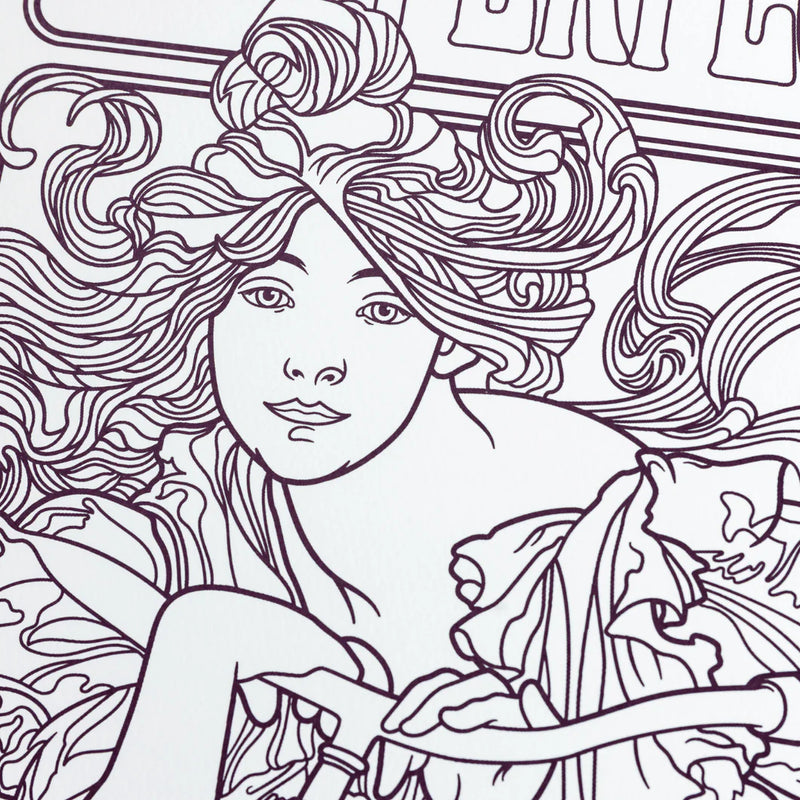 Colouring Book - Alphonse Mucha